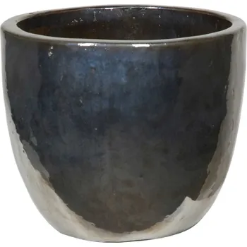Květináč Plain Couple Metal Glaze Ø 39 cm / V 34 cm