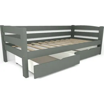 Dětská postel Vomaks Dětská postel DP10 Rozměr: 80 x 160 cm, Barva: Barva šedá