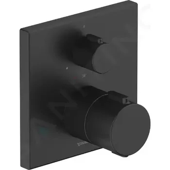 Vodovodní baterie Duravit Termostatická baterie pod omítku, matná černá, TH4200015046