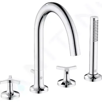 Vodovodní baterie Kludi Nova Fonte Baterie na okraj vany, 4-otvorová instalace, chrom, 204250539