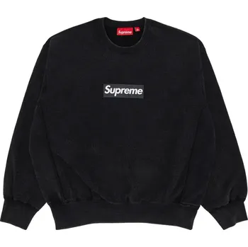 Pánská mikina Supreme Washed Box Logo Crewneck Black Velikost: L
