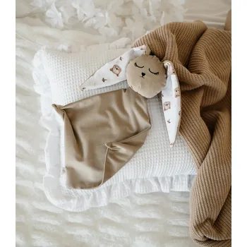 Mazlící muchláček pro miminko - béžový s medvídky