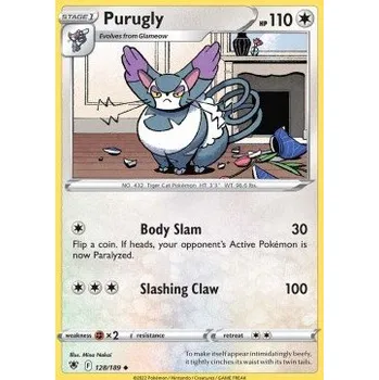 Volný čas Pokémon ASR 128/189 Purugly - Astral Radiance Stav: Near Mint, Verze: NORMAL