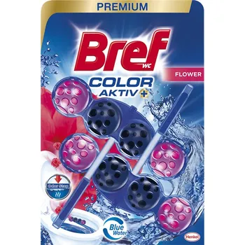 WC čistič Bref WC blok Color Aktiv - kuličky / 2 x 50 g / mix