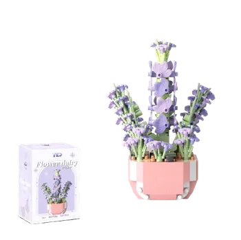 ostatní stavebnice Zhe Gao Levandule v květináči stavebnice