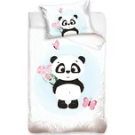 Dětské bavlněné povlečení do postýlky ROZTOMILÁ PANDA