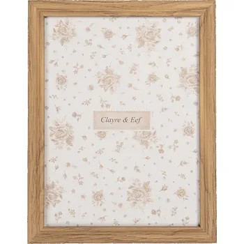 Rám na obraz Hnědý dřevěný fotorámeček S - 12*2*17 cm / 10*15 cm