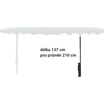 Sloupek otočné střechy pro příkriště 210 cm, délka 137 cm