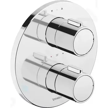 Vodovodní baterie Duravit Termostatická baterie pod omítku, pro 2 spotřebiče, s tělesem, chrom, TH4200008010