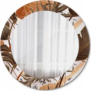 Zrcadlo Zrcadlo závěsné se skleněným rámem Palmové listy 60