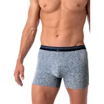 Pánské boxerky se vzorem Key MXH 748 A25 M-2XL Velikost: 2XL, Barva: Modrá