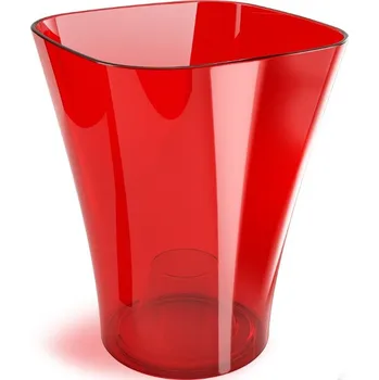 Květináč Plastový květináč na orchideje červený 12x16,5 cm