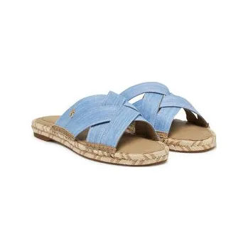 Dámská obuv Espadrilky Tommy Hilfiger Chambray Espadrille Mule FW0FW08501 Modrá 41