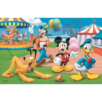 Puzzle TREFL Puzzle Mickey Mouse: V zábavním parku 54 dílků