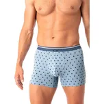 Pánské vzorované boxerky Key MXH 846 A25 M-2XL Velikost: L, Barva: Modrá