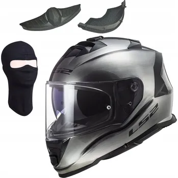 Helma na motorku CELOOBLIČEJOVÁ PŘILBA LS2 FF800 STORM II JEANS TITANIUM vel. M