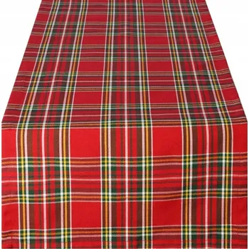 ubrus Běžec na stůl ČERVENÁ KOSTKA Vánoční Červený 220 cm