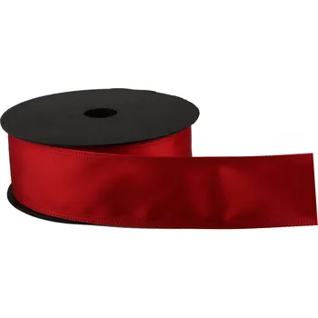 Stuha Atlasová stuha 4 cm x 9,1 m S014 červená