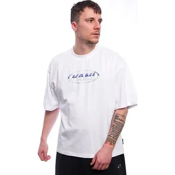 Pánské tričko Triko Karl Kani - Woven Signature Chrome Logo Crop Tee - white velikost S