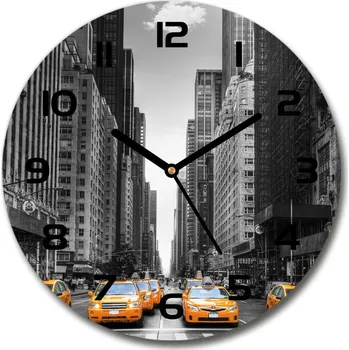 Hodiny Skleněné hodiny kulaté Taxi New York