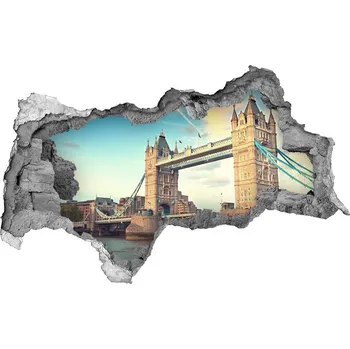 Fototapeta Fototapeta díra na zeď Tower bridge Londýn