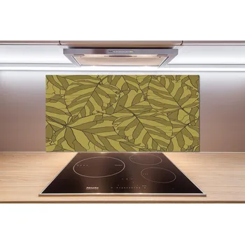 Obklad Skleněný panel do kuchyně Listí