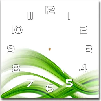 Hodiny Skleněné hodiny na stěnu Abstrakce vlna