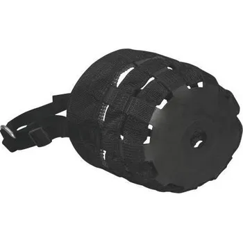 Nylonový náhubek pro koně s ohlávkou, černý vel. Full