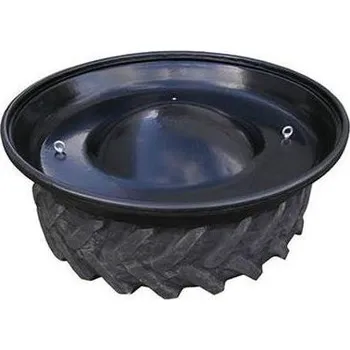 krmítko pro hospodářská zvířata Plastový žlab na krmení JFC, kruhový 170 x 20cm, černý