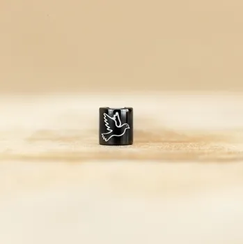 Dětské navlékací korálky Hrdlička Barva: Černá