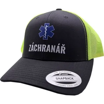 Kšiltovka Kšiltovka, Záchranář, A-Frame, Trucker, černá-žlutá, one size 55 - 60cm - Medicals