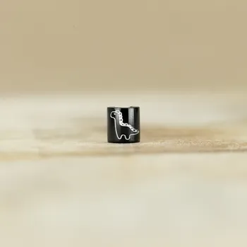 Dětské navlékací korálky Dinosaurus Barva: Černá