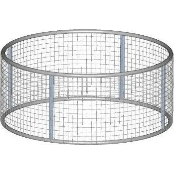 Příkrmiště kruhové síťované pro koně, pozinkované průměr 155 cm, lehčí plemena