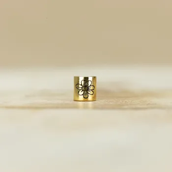 Dětské navlékací korálky Květina Barva: Zlatá