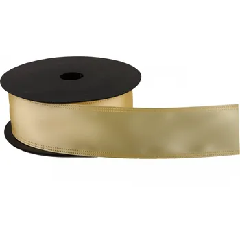 Stuha Atlasová stuha 4 cm x 9,1 m S010 světle žlutá