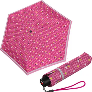 Deštník Knirps Rookie Triple Pink Reflective lehký skládací deštník růžová 9560508540