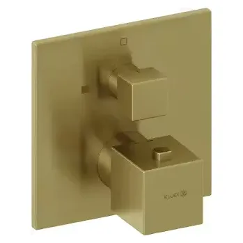 Vodovodní baterie Kludi Decus Termostatická sprchová baterie pod omítku, kartáčované zlato, 54885N075