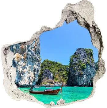 Fototapeta Nálepka fototapeta 3D výhled Loďky Thajsko