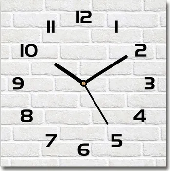 Hodiny Skleněné hodiny čtverec Zděná zeď