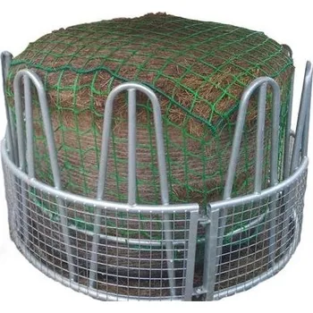 krmítko pro hospodářská zvířata Síť na seno do příkrmiště PP, 1,6 x 1,6 x 0,8 m, oko 10 cm pro ocelovou obruč