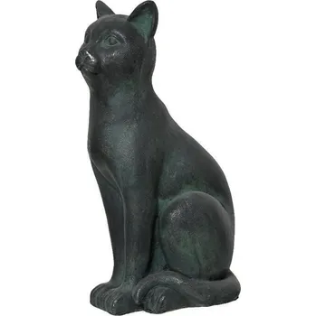 Kaemingk Socha KOČKA, 23x33x54 cm, antik černá, venkovní, KSD