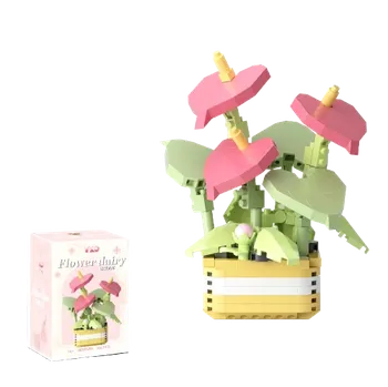 ostatní stavebnice Zhe Gao Toulitka v květináči stavebnice