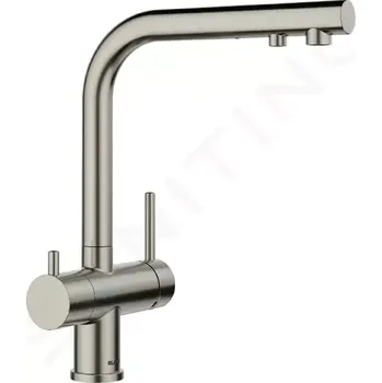 Vodovodní baterie Blanco Fontas S II Dřezová baterie s výsuvnou koncovkou a filtrační funkcí, platina, 527715