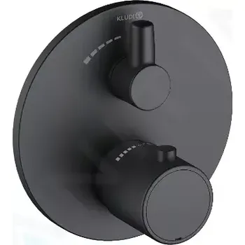 Vodovodní baterie Kludi Zenta SL Termostatická sprchová baterie pod omítku, matná černá, 388853945