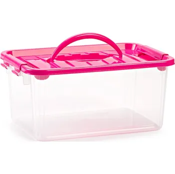 Úložný box PlasticForte C23RO Víceúčelová krabice s víkem na klip