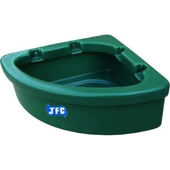 krmítko pro hospodářská zvířata Plastový rohový žlab s hranou 20 l