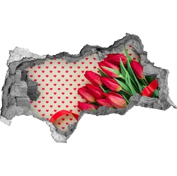 Fototapeta Samolepící nálepka Tulupány srdíčka