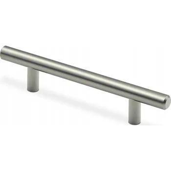 Nábytková úchytka reling, stříbrná matná, 22 x 1,2 x 3 cm