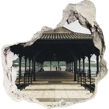 Fototapeta Fototapeta díra na zeď 3D Molo v Hongkongu