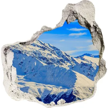 Fototapeta Fototapeta díra na zeď Alpy zima